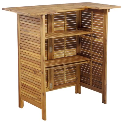 5-Piece Garden Bar Set Wood Timber Outdoor Patio Furniture Acacia - Image 5