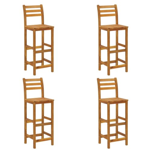 5-Piece Garden Bar Set Wood Timber Outdoor Patio Furniture Acacia - Image 8