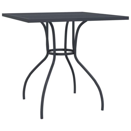 5-Piece Garden Dining Set Anthracite Metal Mesh - Image 6