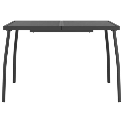 5-Piece Garden Dining Set Anthracite Metal Mesh - Image 7