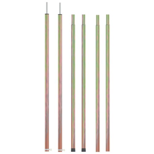 Telescopic Tent Poles with Length of 170-255cm 2pcs Galvanised Steel