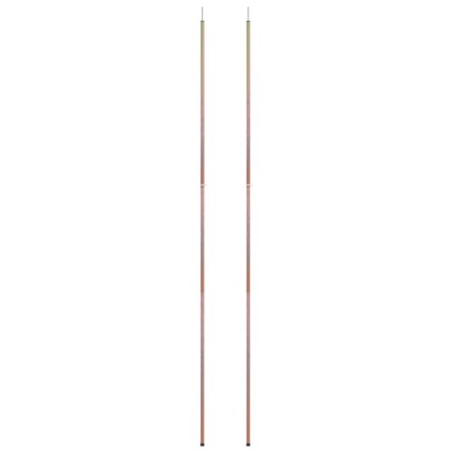 Telescopic Tent Poles with Length of 170-255cm 2pcs Galvanised Steel - Image 4