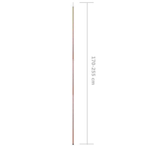 Telescopic Tent Poles with Length of 170-255cm 2pcs Galvanised Steel - Image 7