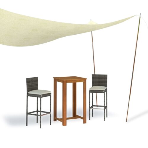 Sunshade Sail Poles 2pcs 250cm Galvanised Steel - Image 4