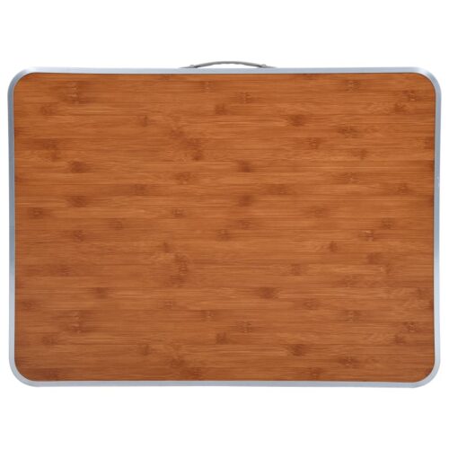 Foldable Camping Table with Metal Frame 80x60cm - Image 5