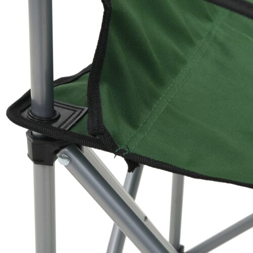 Camping Table Chair Set 3 Pieces Green - Image 11
