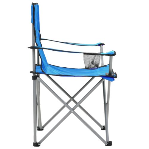 Camping Table Chair Set 3 Pieces Blue - Image 5