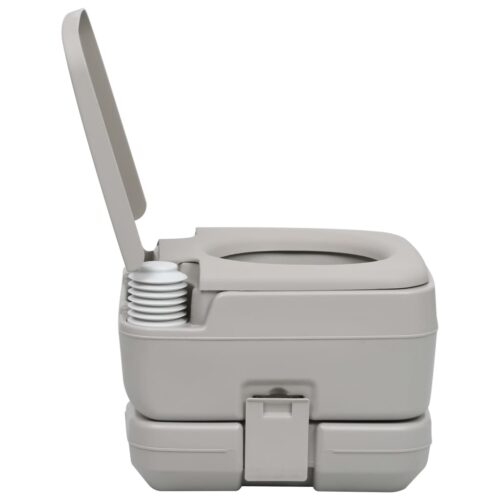 Portable Camping Toilet Grey 10+10 L - Image 7