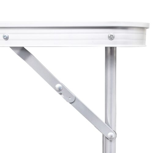 Foldable Camping Table Height Adjustable Aluminium 240 x 60cm - Image 3