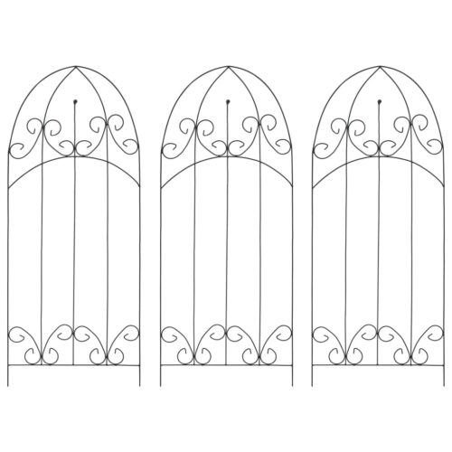 Plant Climbing Racks 3pcs Black 40x100cm Iron - Image 2