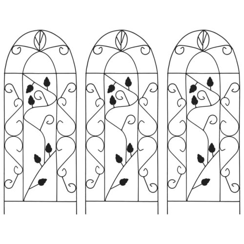 Plant Climbing Racks 3pcs Black 40x100cm Iron - Image 2