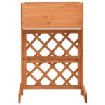 Garden Trellis Planter Orange 45x30x74cm Solid Firwood