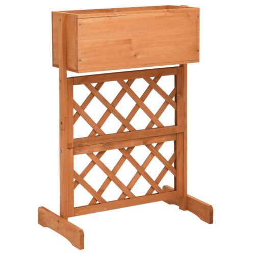 Garden Trellis Planter Orange 45x30x74cm Solid Firwood - Image 2