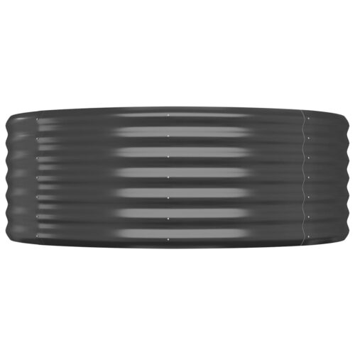 Garden Raised Bed Powder-coated Steel 100x100x36cm Anthracite - Image 3