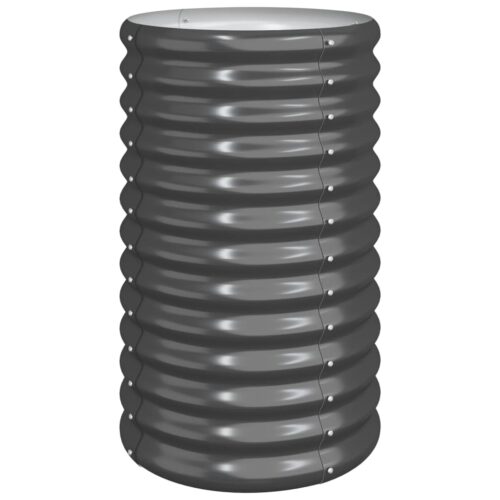 Garden Planter Powder-coated Steel 40x40x68cm Anthracite