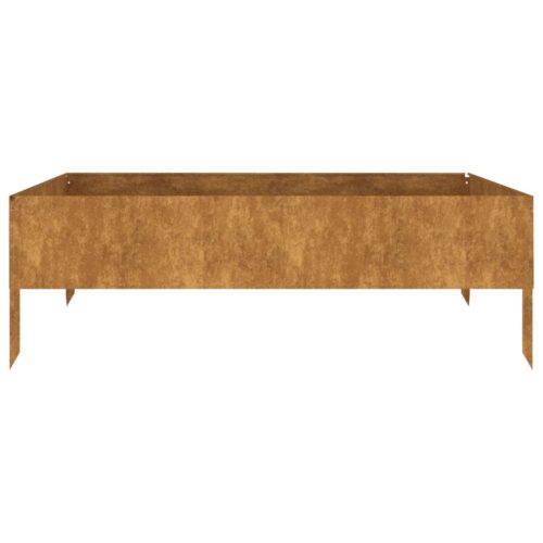 Garden Raised Bed 100x100x33.5cm Corten Steel - Image 3