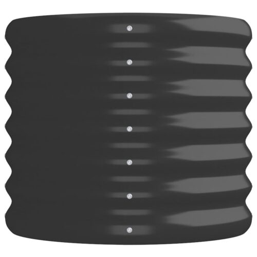 Garden Raised Bed Powder-coated Steel 152x40x36cm Anthracite - Image 4