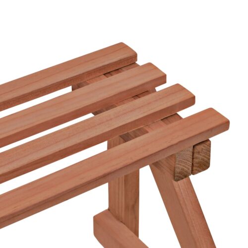 3-Tier Plant Stand Cedar Wood 48x45x40cm - Image 4