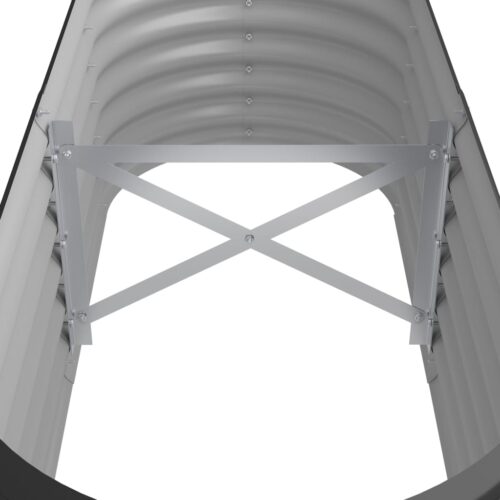 Garden Raised Bed Powder-Coated Steel 114x40x36cm Anthracite - Image 5