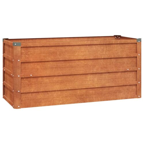Garden Raised Bed Rusty 100x40x45cm Corten Steel