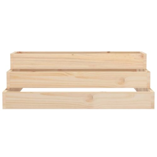 Planter 80x80x27cm Solid Wood Pine - Image 4