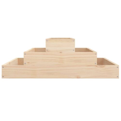 Planter 80x80x27cm Solid Wood Pine - Image 5