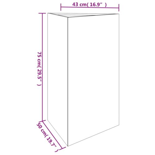 Garden Planter 50x43x75cm Corten Steel - Image 6