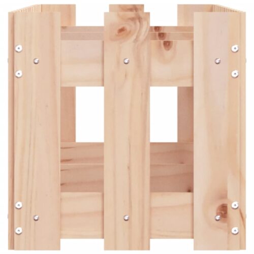 Garden Raised Bed with Fence Design 150x30x30cm Solid Wood Pine - Image 6