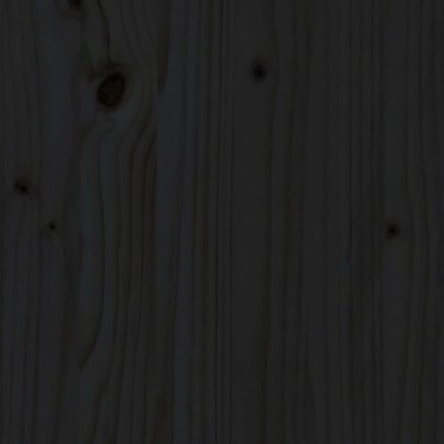 Garden Planter with Fence Design Black 60x60x60cm Solid Wood Pine - Image 8