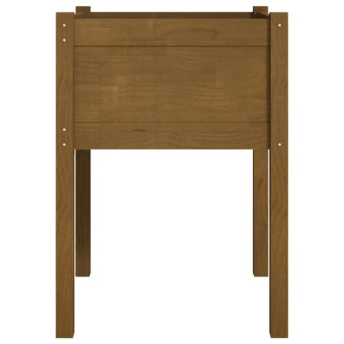 Garden Planter Honey Brown 50x50x70cm Solid Pinewood - Image 4