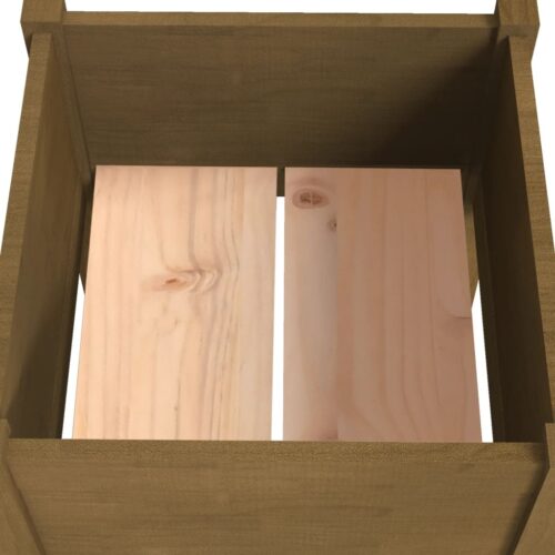 Garden Planter Honey Brown 50x50x70cm Solid Pinewood - Image 5