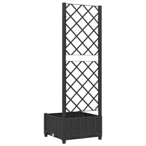 Raised Garden Bed Trellis Flowers Herbs Plants Planter Grow Pot Box Black - Image 6