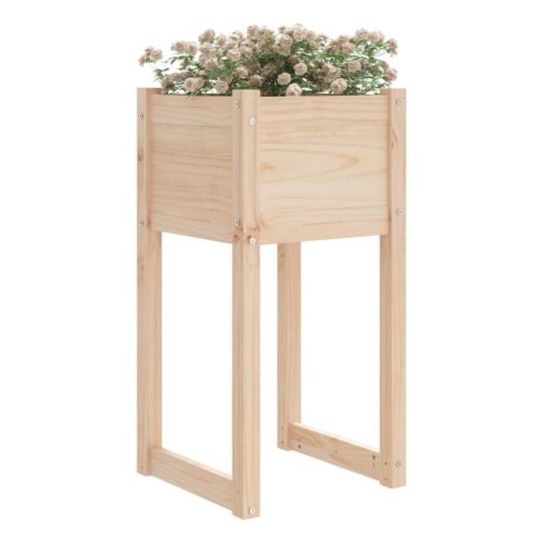 Planter 40x40x81cm Solid Wood Pine - Image 3