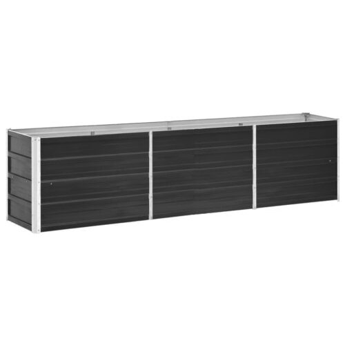 Garden Raised Bed Galvanised Steel 240x40x45cm Anthracite - Image 2