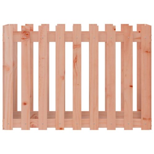 Garden Raised Bed with Fence Design 100x50x70cm Solid Wood Douglas - Image 5