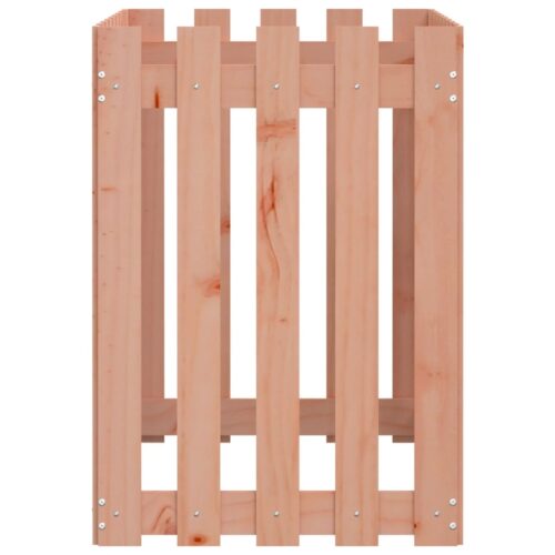 Garden Raised Bed with Fence Design 100x50x70cm Solid Wood Douglas - Image 6