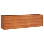 Garden Raised Bed Rusty 160x40x45cm Corten Steel