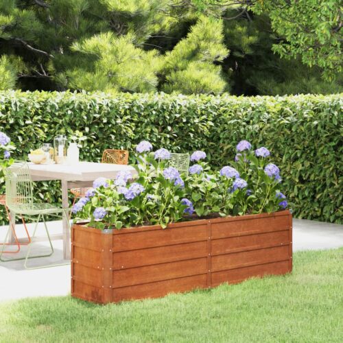 Garden Raised Bed Rusty 160x40x45cm Corten Steel - Image 2