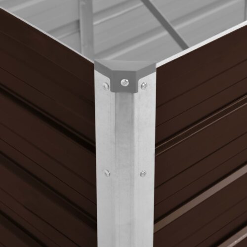 Garden Raised Bed Brown 160x40x45cm Galvanised Steel - Image 5