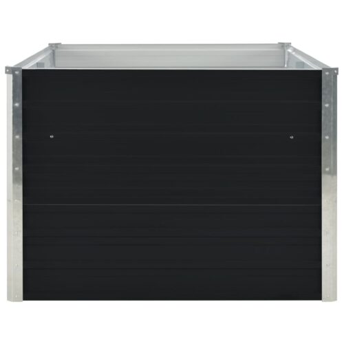 Raised Garden Bed 160x80x45cm Galvanised Steel Anthracite - Image 3