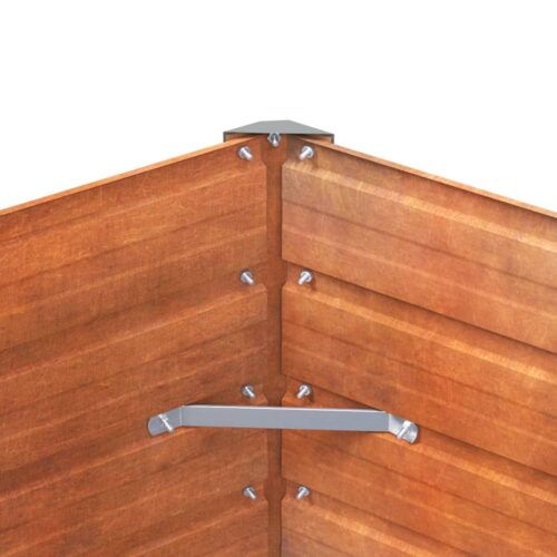 Garden Raised Bed Rusty 100x40x77cm Corten Steel - Image 7