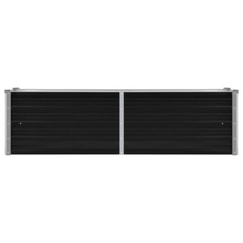Garden Raised Bed Anthracite 160x40x45cm Galvanised Steel - Image 3