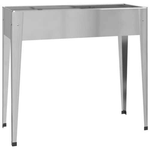 Garden Planter 100.5x40.5x90cm Galvanised Steel