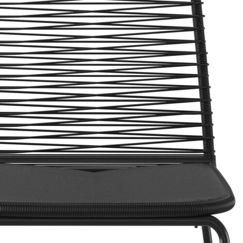 5-Piece Garden Dining Set Black - Image 6