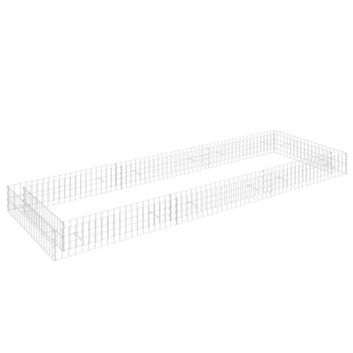 Gabion Raised Bed Galvanised Steel 300x100x20cm