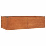 Garden Raised Bed Rusty 160x80x45cm Corten Steel