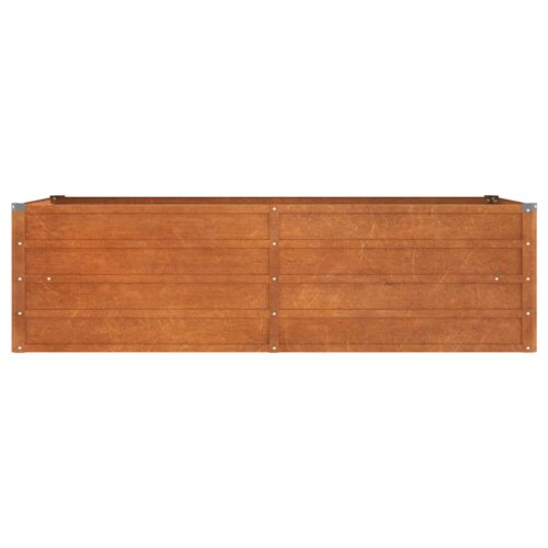 Garden Raised Bed Rusty 160x80x45cm Corten Steel - Image 4