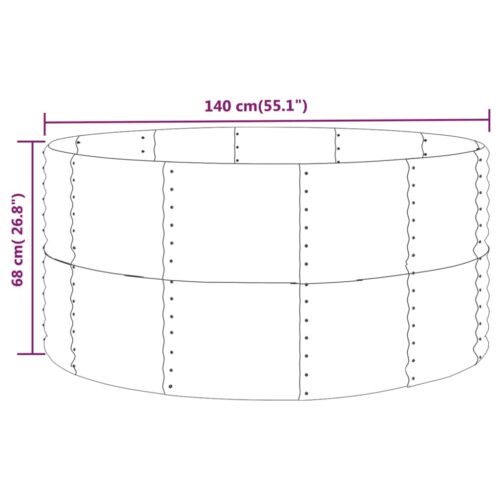 Raised Garden Bed Flowers Herbs Vegetables Grow Box Planter Powder Coated Steel - Image 4
