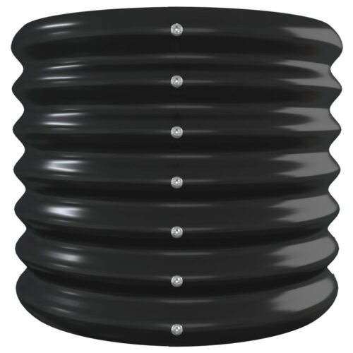 Garden Raised Bed Powder-coated Steel 332x40x36cm Anthracite - Image 4