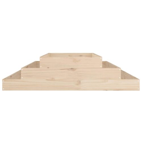 Planter 110x110x27cm Solid Wood Pine - Image 4